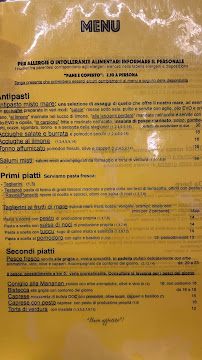 A Cantina da Mananan à Corniglia menu