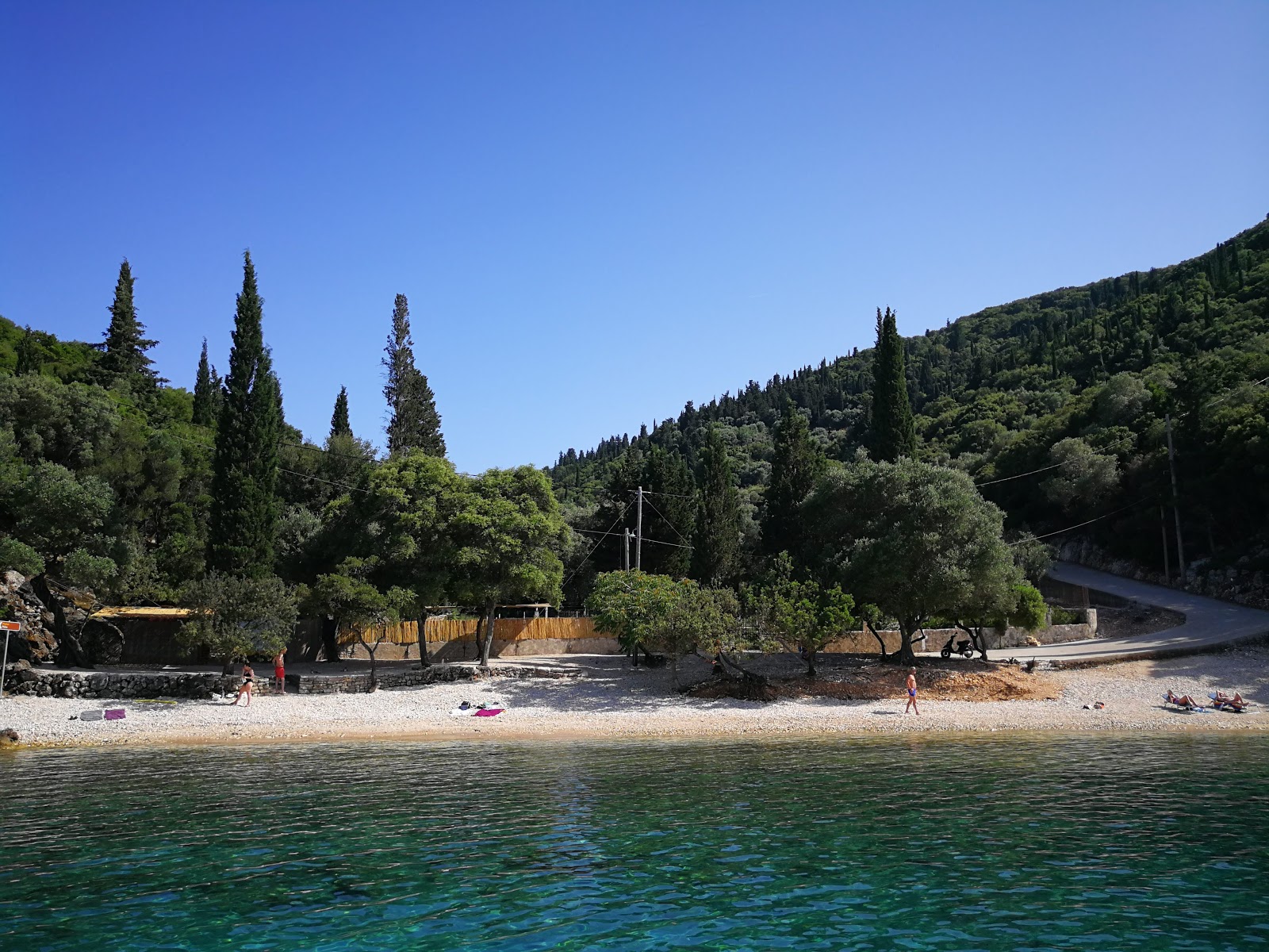 Photo of Kantina beach with light fine pebble surface