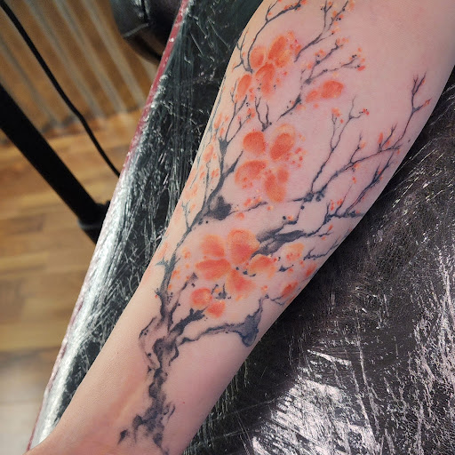 Explore egyptian tattoo sleeve ideas, creative tattoo ideas in Minocqua, available at Whisky Rose Tattoo Parlor