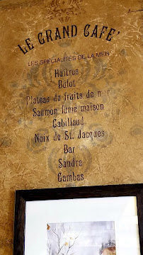 Restaurant français Le Grand Café à Fontainebleau - menu / carte