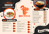 Menu du Goa Kebab Fusion à Paris