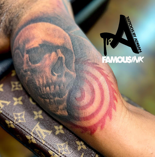 Explore stamp tattoo ideas, creative tattoo ideas in Hammond, available at Famous Ink, Inc.
