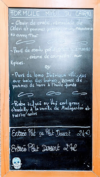 Menu / carte de Restaurant Le Cairn à Saint-Malo