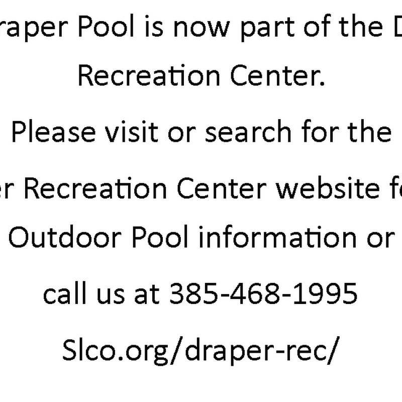 Draper Recreation Center Outdoor Pool