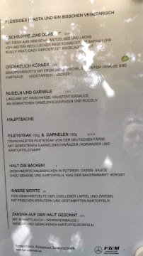Menu / carte de Das Dorsch à Bad Saarow