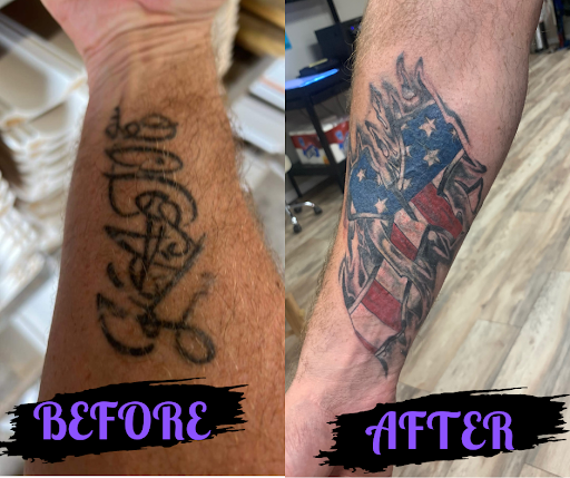 Explore 4 sister tattoo ideas, creative tattoo ideas in Gautier, available at Voodoo Tattoo