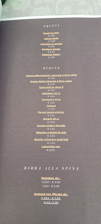 A casa mia à Livata menu