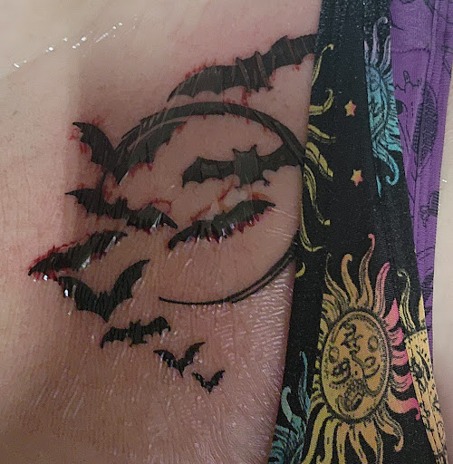 Explore childhood cancer tattoo ideas, creative tattoo ideas in Vidor, available at Tomans Tattoo Shop