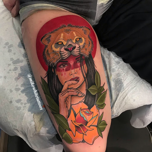 Explore bum tattoo ideas for females, creative tattoo ideas in Owensboro, available at Hooded Crow Tattoo