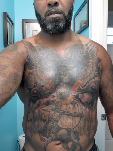 Explore hawaiian tattoos ideas, creative tattoo ideas in Powell, available at Tattoo Saga