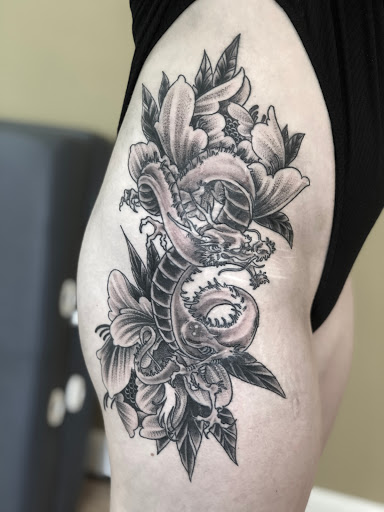 Explore grumpy tattoo ideas, creative tattoo ideas in Orange, available at North Quabbin Tattoo