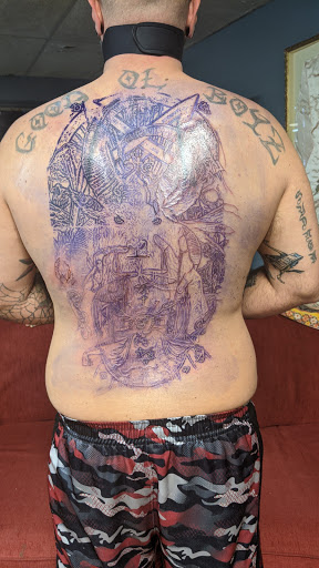 Explore diesel mechanic tattoo ideas, creative tattoo ideas in New Bern, available at Lucky Street Tattoo