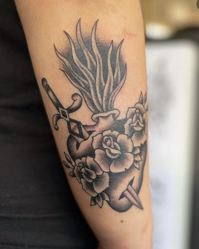 Find long distance best friend tattoo ideas for your next unique tattoo in San Jose at The Holy Scythe Tattoo