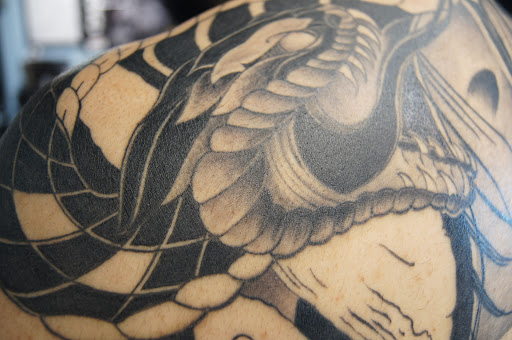 Explore horror tattoo sleeve ideas, creative tattoo ideas in West Covina, available at Living Dreams Tattoo Shop