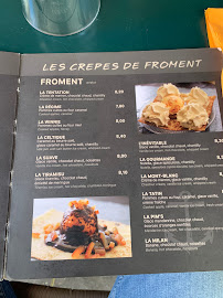 Crêperie Crepes City à Paris (le menu)