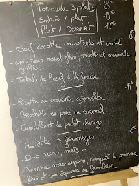 Restaurant Le Verger à Plancoët (le menu)