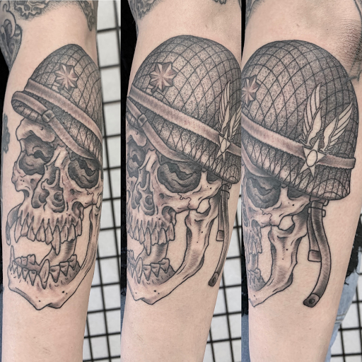 Explore small tattoo ideas for men's arms, creative tattoo ideas in Edgewood, available at Wild Coyote Tattoo