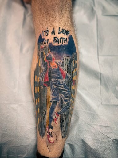 Explore quarter size tattoo ideas, creative tattoo ideas in Beachwood, available at Genes Tattoo Company