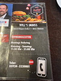 Snack Will’s Imbiss Gildehaus à Bad Bentheim - menu / carte