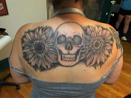 Explore memorial tattoo ideas for men, creative tattoo ideas in Greensburg, available at Permawork Tattoo