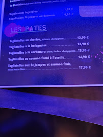 L'Indigo à Trégueux menu