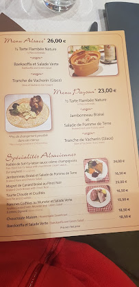 Restaurant Le Petit Schlossberg à Colmar - menu / carte