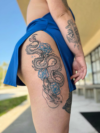 Explore fire tattoos ideas, creative tattoo ideas in Saint Petersburg, available at Lucky You Tattoo