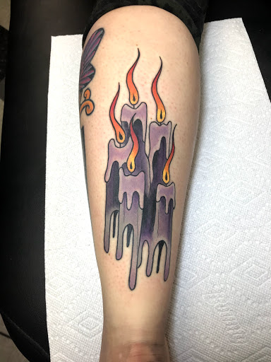 Explore colored tattoo ideas, creative tattoo ideas in Kearney, available at Bread N Butter Tattoo