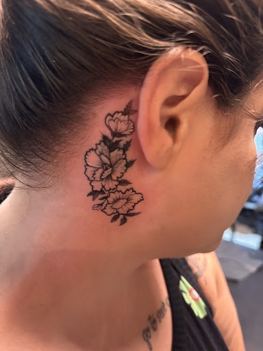 Explore hibiscus flower tattoo ideas, creative tattoo ideas in Conroe, available at Monsters Ink, LLC