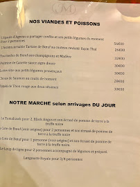 Menu / carte de Jardin Mazarin à Aix-en-Provence