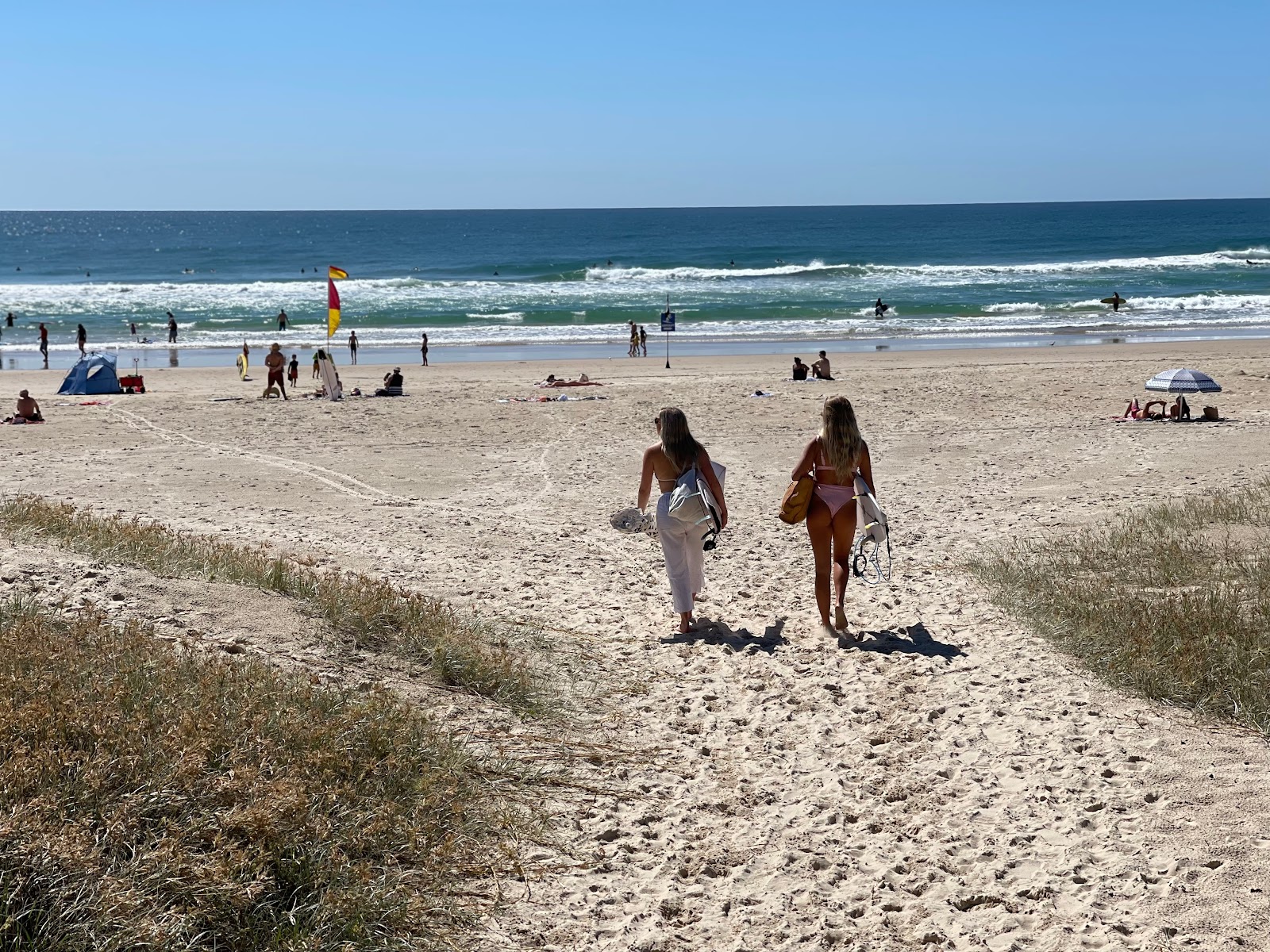 Photo de Miami Beach avec rivage droit, long