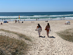 Photo de Miami Beach avec rivage droit, long
