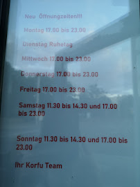 Menu du Korfu à Magdeburg