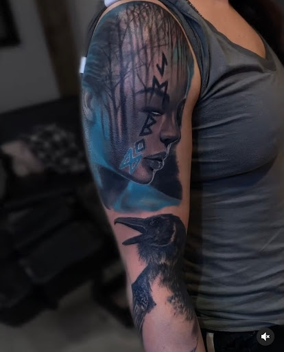 Explore february birth flower tattoo ideas, creative tattoo ideas in Fort Wayne, available at Grade A Tattoos and Body Piercing