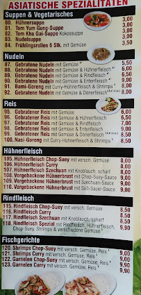 Wok Kebab Haus à Rheinfelden carte