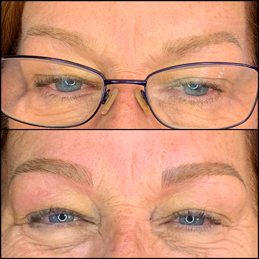 Explore upper arm tattoo ideas for men, creative tattoo ideas in Peoria Heights, available at BeautiFULL Brows By Jen Microblading - Permanent Makeup Wild Honey Beauty Studio