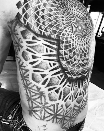 Explore mountain tattoo ideas for females, creative tattoo ideas in Tulsa, available at Spaded and Jaded Tattoo