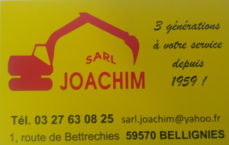 Joachim Sarl 1 Rue de Bettrechies, 59570 Bellignies, France