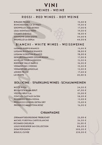 Carte du Ristorante Sereno à Moniga del Garda