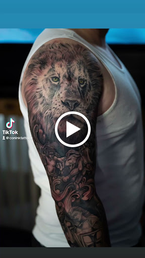 Explore st michael tattoo ideas, creative tattoo ideas in Murrieta, available at CON INK TATTOOS LLC