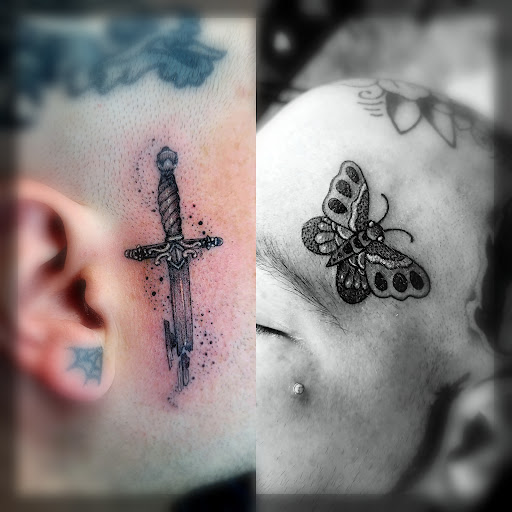 Explore ankle heart tattoo ideas, creative tattoo ideas in Benton, available at Spectrum Tattoo