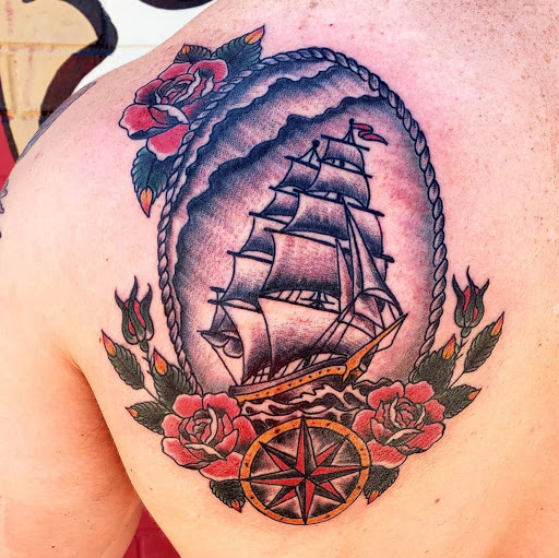 Explore stitch tattoo ideas for ladies, creative tattoo ideas in Dallas, available at Lamar Street Tattoo Club