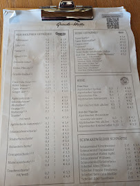 Grinde-Hütte à Seebach menu