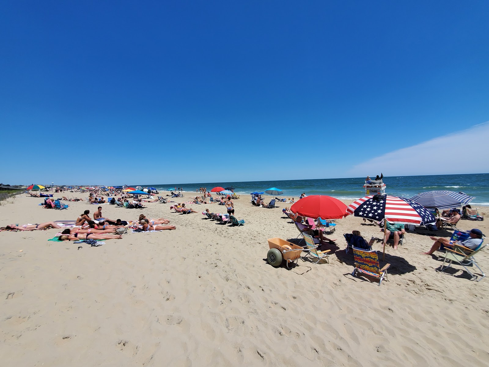 Fotografija Bethany Beach z svetel pesek površino