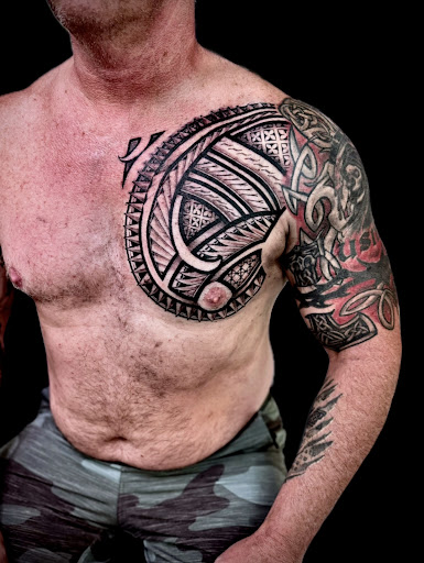 Explore 90's tattoo ideas, creative tattoo ideas in Honolulu, available at Aloha Tattoo Waikiki Hilton Hawaiian Village Rainbow Bazaar