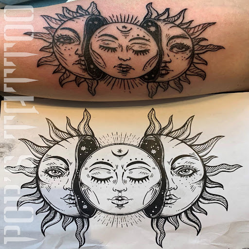 Explore arm tattoo cover up ideas, creative tattoo ideas in Silver Spring, available at Pops Tattoo