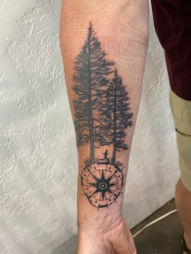 Explore tattoo ideas arm sleeve, creative tattoo ideas in Sisters, available at Eastwood Tattoos