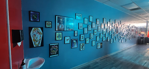 Explore sleeve tattoo filler ideas, creative tattoo ideas in Riverside, available at Darkstar Tattoo CA