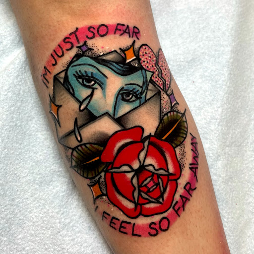 Explore male ankle tattoo ideas, creative tattoo ideas in Glenside, available at Yellow Rose Tattoo