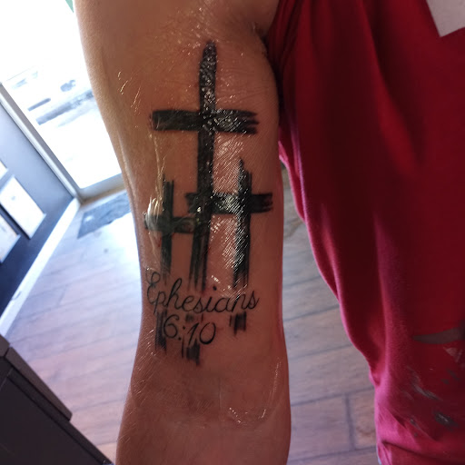 Explore upper back tattoo cover up ideas, creative tattoo ideas in Warsaw, available at Empire Ink